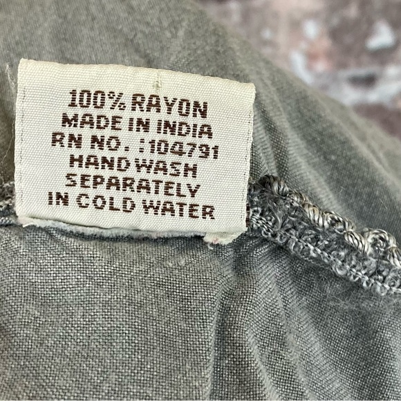 Advanced Apparrels Blouse Button Down V-Neck Distressed Gray Sz XXL - Picture 11 of 12